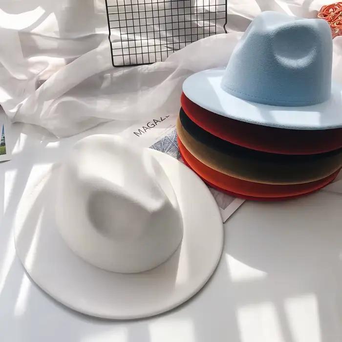 Chapeau Fedora en feutre pour femmes