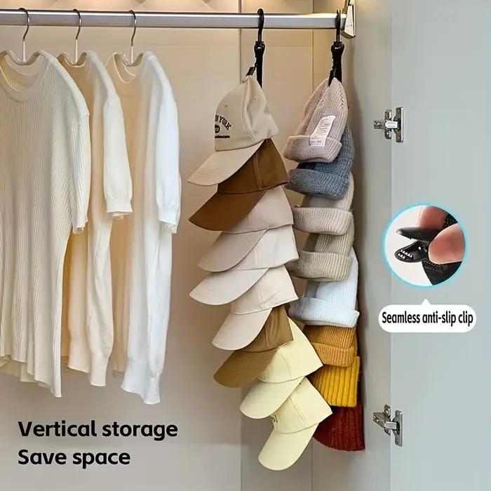 Organisateur de chapeaux avec 8 clips