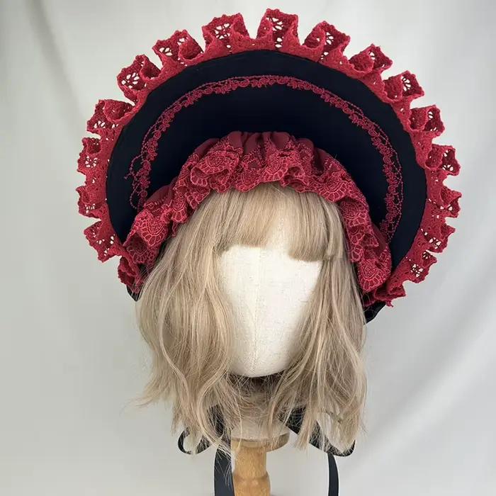 Bonnet gothique Lolita pour filles