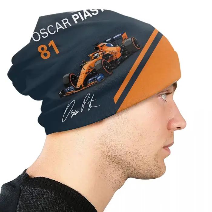 Bonnet Oscar Piastri Art F1 Unisexe Chaud Tricot Sport Décontracté Pour Ski En Plein Air Occasions Adultes