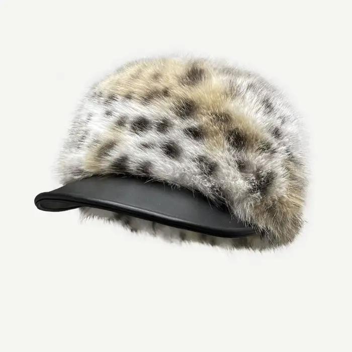 Chapeau en fausse fourrure pour femme