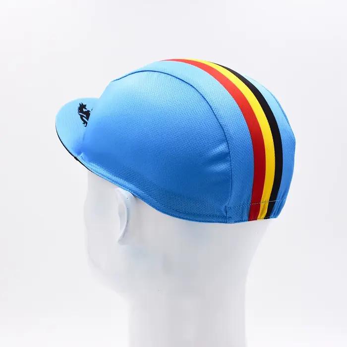 Casquette de cyclisme classique unisexe respirante bleue pour homme et femme occasions sportives de vélo et randonnées