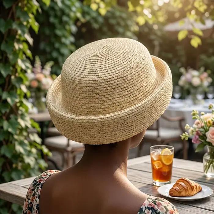 Bérets en paille pour femmes