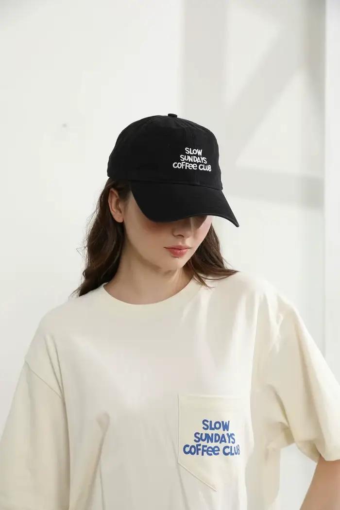 Casquettes de camp de Baseball Coffee Club de marque originale pour hommes et femmes 5 panneaux/6 panneaux chapeau
