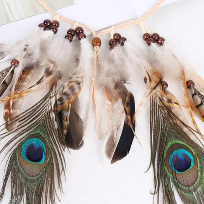 Serre-tête Bohème à Plumes pour Filles
