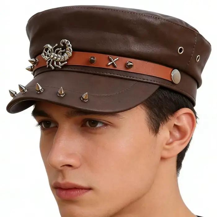 Chapeau en PU respirant confortable 39BB