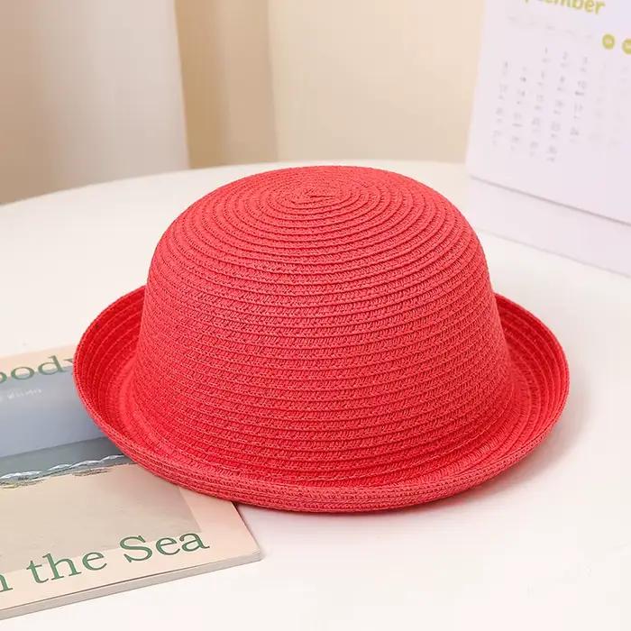 2025 chapeaux Parent-enfant en plein air la mère d'enfant Vintage femmes printemps été plage mode chapeau de paille
