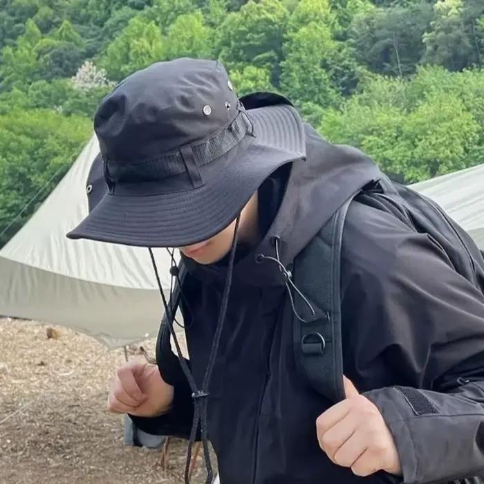 Chapeau de soleil pour homme à large bord avec protège-nuque