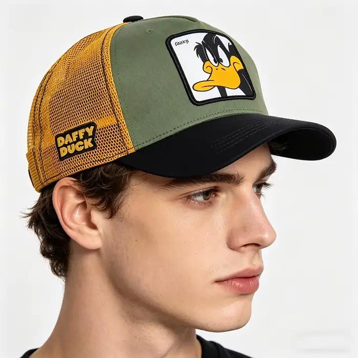 Casquette de baseball brodée motif canard de dessin animé