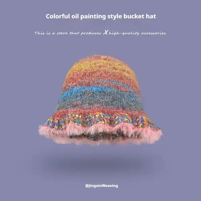 Chapeau seau en tricot pour femmes