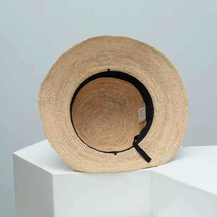 Chapeau d'été pour femme en raphia