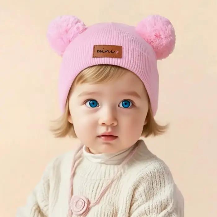 Bonnet tricoté pour enfants de 0 à 3 ans