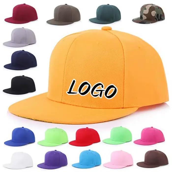 Casquette de Baseball à bord plat vierge personnalisée pour hommes et femmes