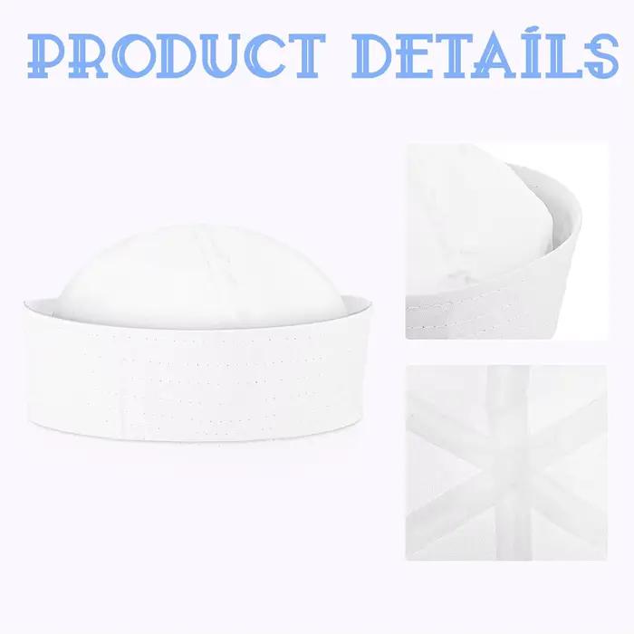 Chapeau de marin blanc pour adultes