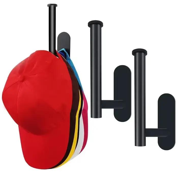 Cintre pour casquette de baseball en acier inoxydable – Organisateur mural pour chapeaux avec conception sans poinçon