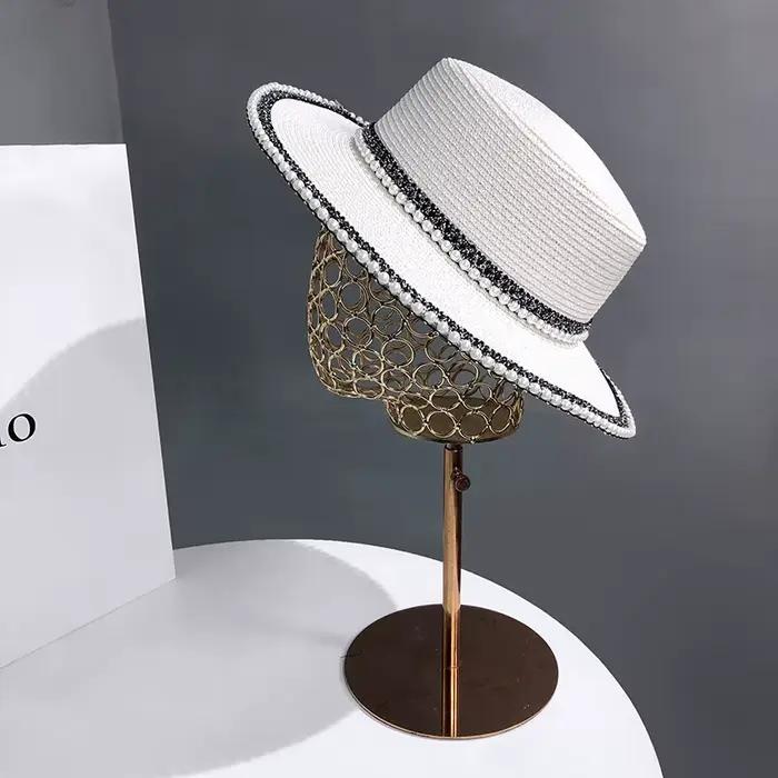 Chapeau de soleil d'été à grand bord pour femmes