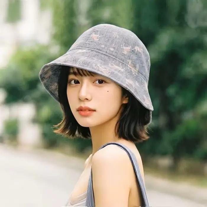 Chapeau bob imprimé pour femme