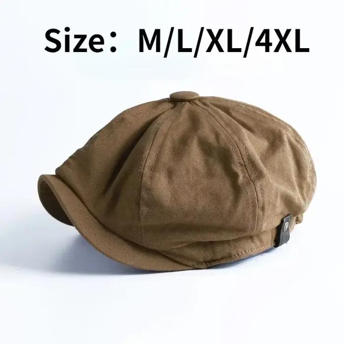 Béret casquettes octogonale gavroche casquette homme Vintage britannique chapeau octogonal printemps Polyester
