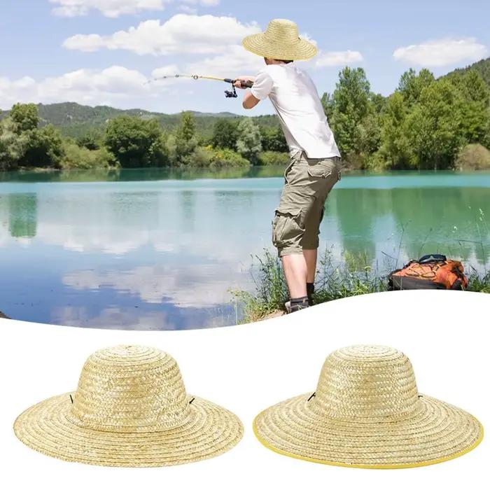 Nouveau chapeau de paille respirant à large bord