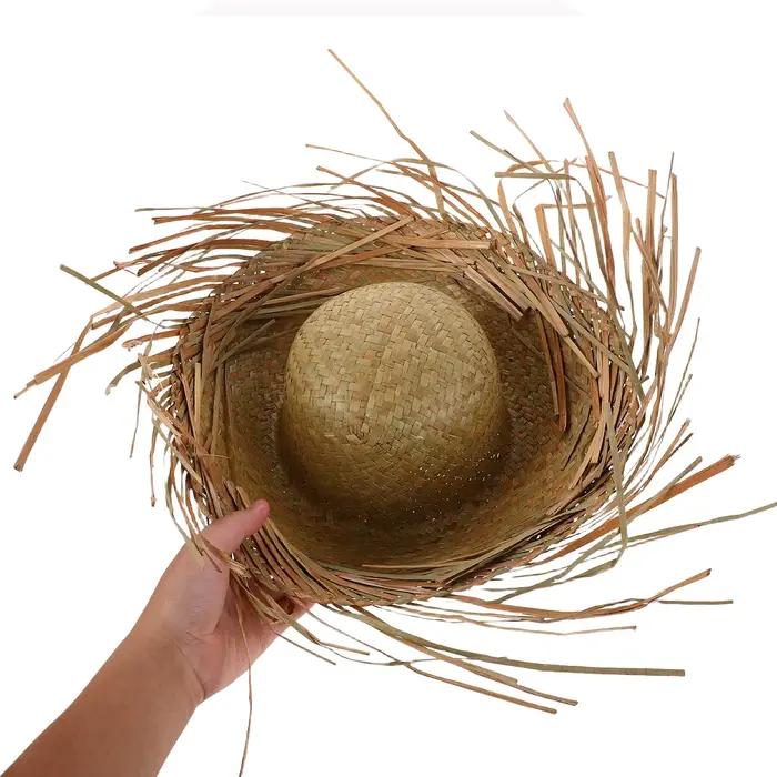Lot de 3 chapeaux de paille Hawaïens