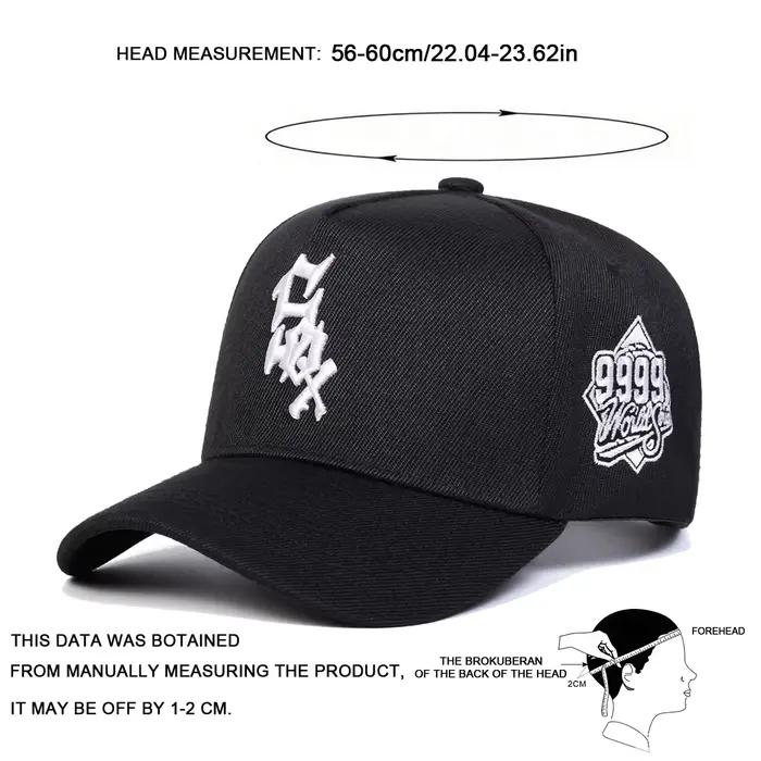 Casquette de baseball SOX 9999 avec broderie de lettres, chapeau unisexe sport pour hommes et femmes, protection solaire pour printemps et automne