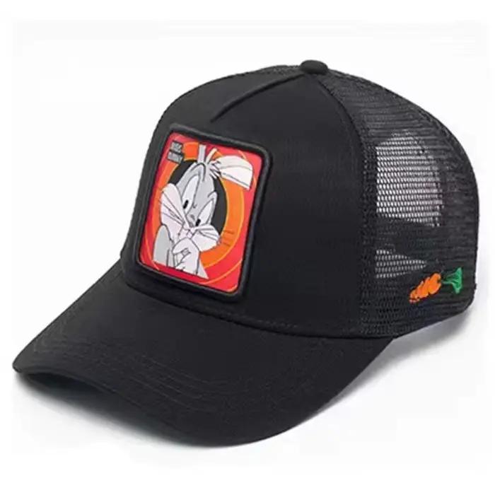 Casquette de baseball réglable en maille avec motifs dessin animé lapin souris chat oiseau style hip hop protection solaire pour garçon activités extérieures cadeau occasionnelle