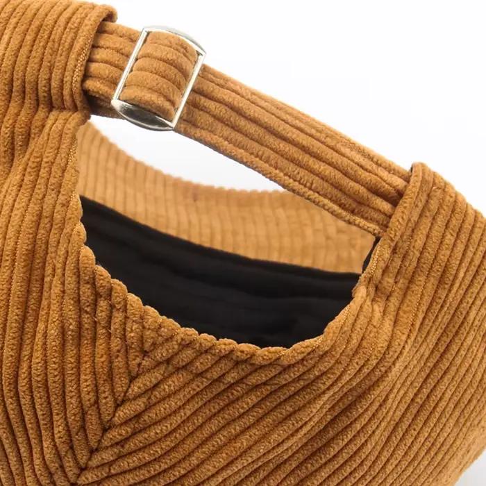 CNTANG Nouvelle casquette de baseball en velours côtelé pour femmes et hommes