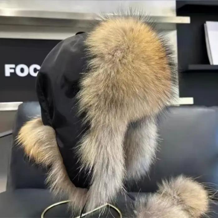 Chapeau de trappeur imperméable en fausse fourrure élégante pour l'extérieur