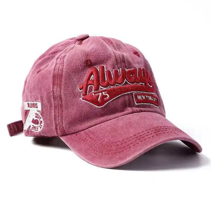 Chapeaux de baseball brodés rétro pour hommes et femmes