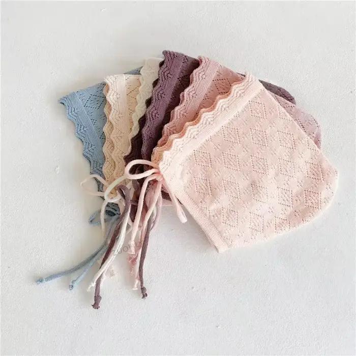 Bébé fille chapeaux coton couleur unie nouveau-né chapeau casquettes pour 0-24 mois infantile enfant en bas âge