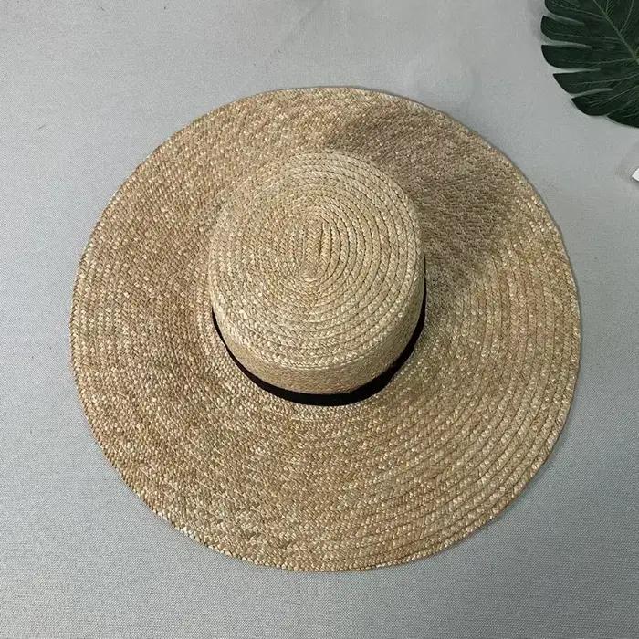 Chapeaux de paille à large bord pour femmes