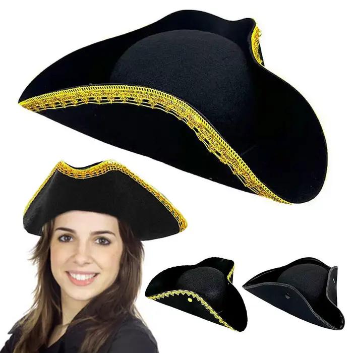 Chapeau de Cosplay Tricorn Colonial pour Adulte