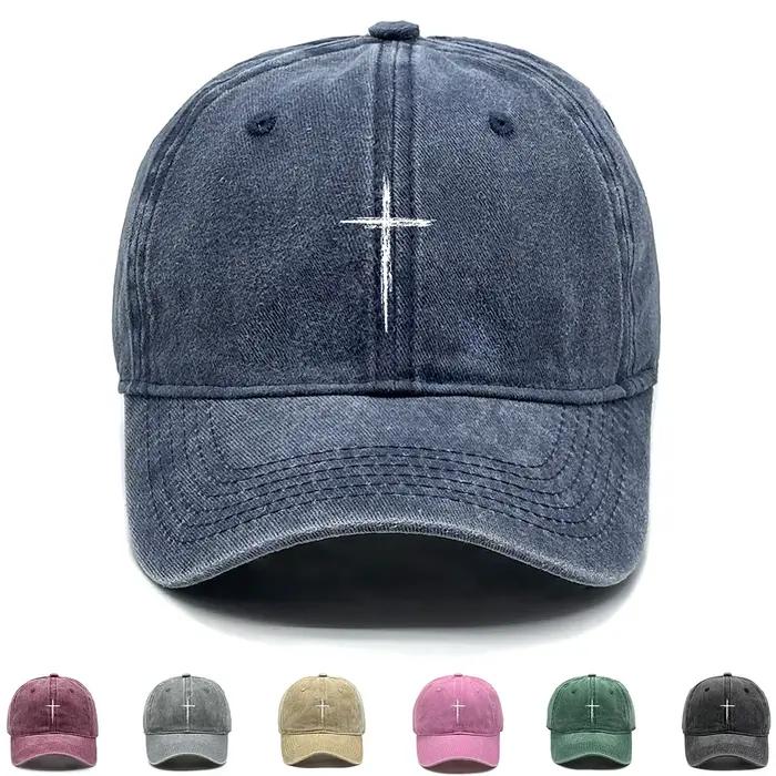 Casquette de Baseball croix blanche