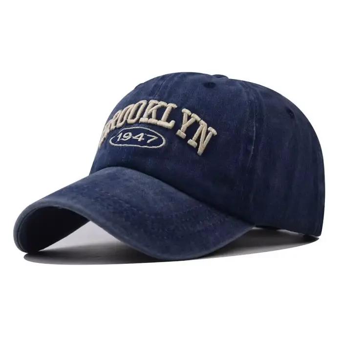Nouveau chapeau de Baseball brodé en coton Brooklyn