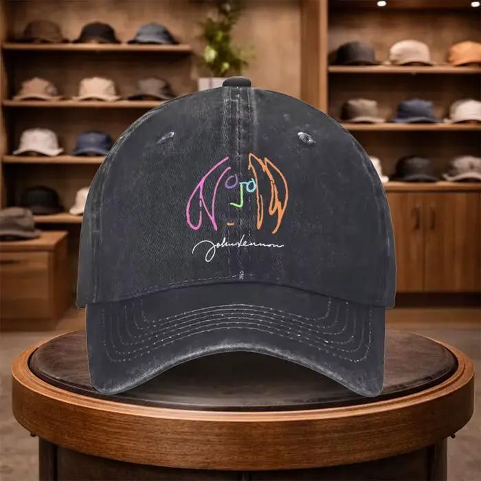 Casquette de baseball pour homme John Lennon avec motif abstrait coloré