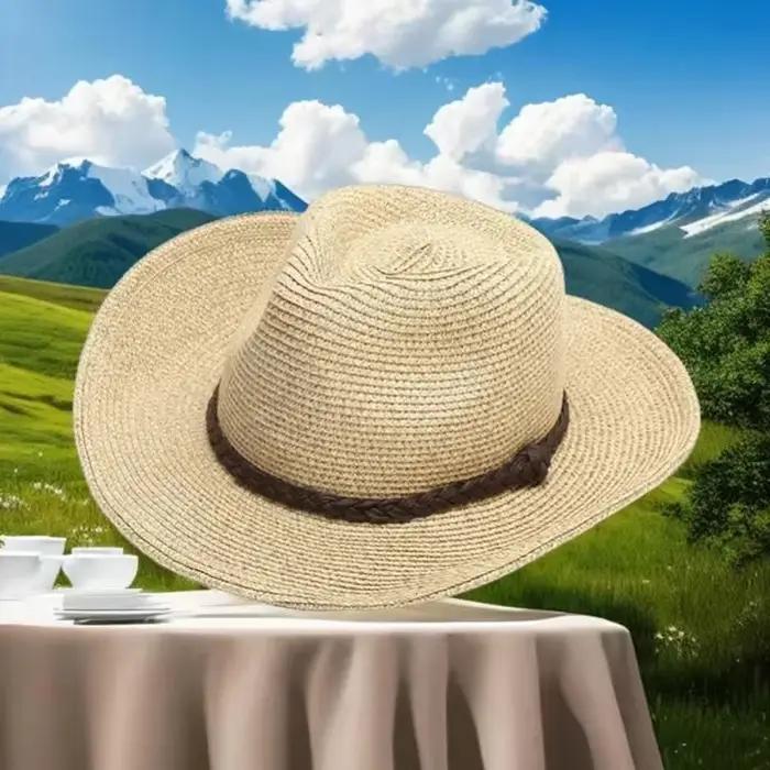 Chapeau de paille pour homme de haute qualité 2025