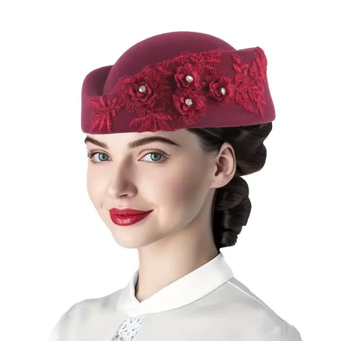 Chapeau Turban en feutre élégant