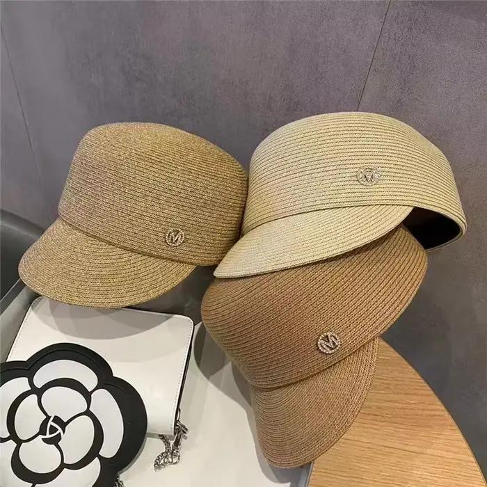 Chapeau de soleil tressé de styliste de Style britannique