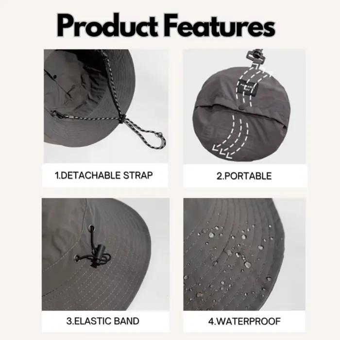 Chapeau de pêcheur pliable pour hommes et femmes