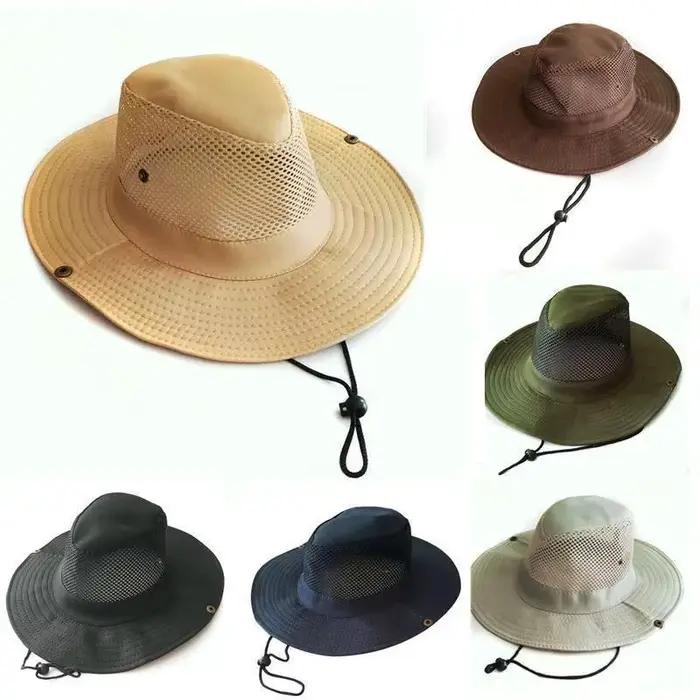 Chapeau de soleil pour homme à large bord