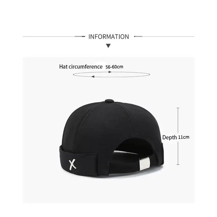 Casquette Docker sans visière style vintage délavé