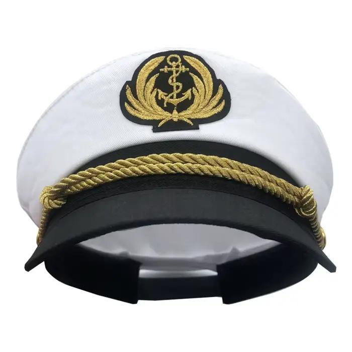 Chapeau de capitaine de la Marine pour hommes et femmes