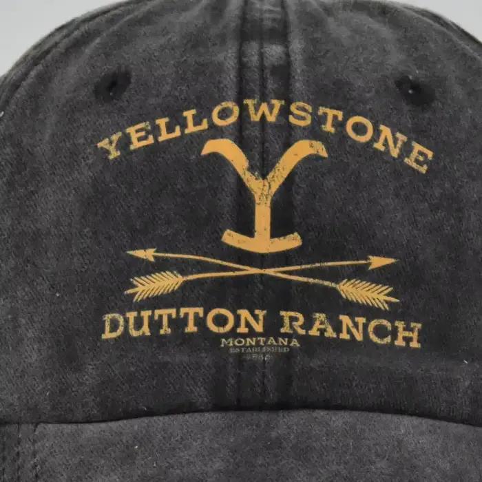 Casquette Yellowstone Dutton Ranch ajustable pour homme et femme, snapback rétractable, tissu robuste, six couleurs vives, design sport hip hop pour randonnée et activités de plein air