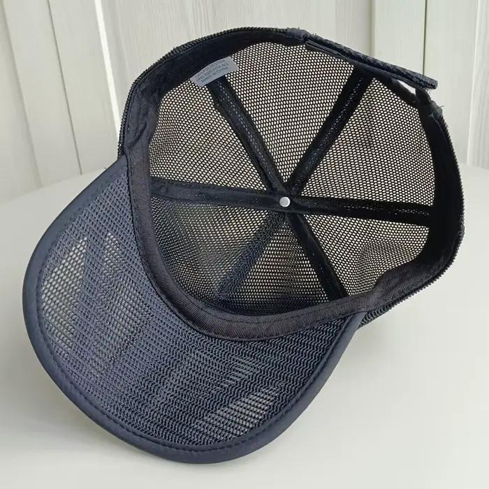 Chapeau en maille polyester sport pour homme lettres motif protection solaire quatre saisonsextérieuroccasions spéciales