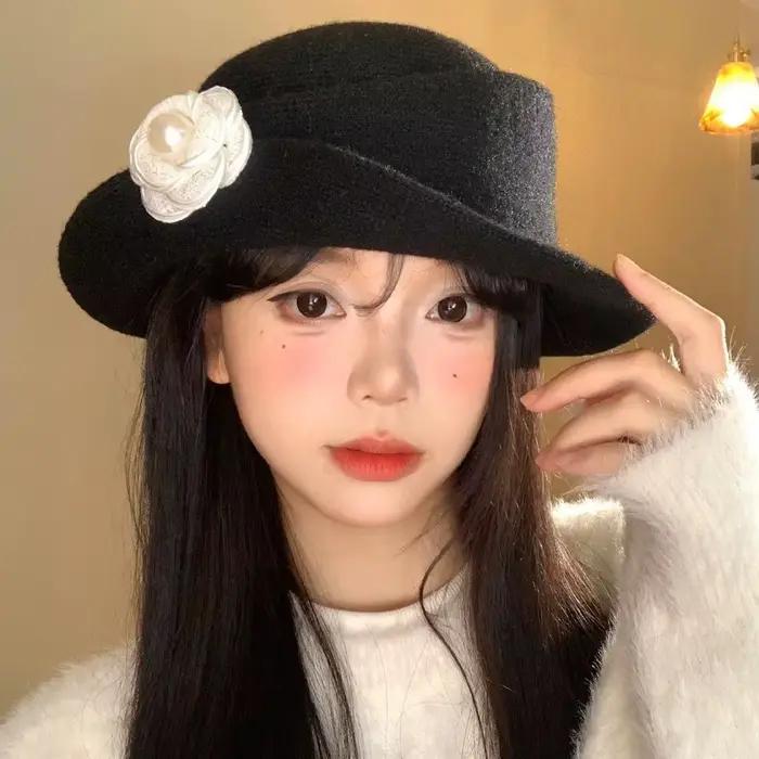 Chapeau Topper de Style Hepburn français