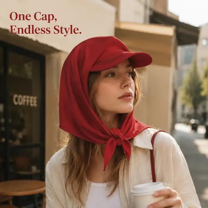 Élégant chapeau-écharpe pour femme