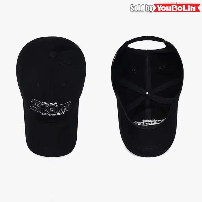 Casquette de baseball réglable en coton avec broderie 3D SPORT Letters