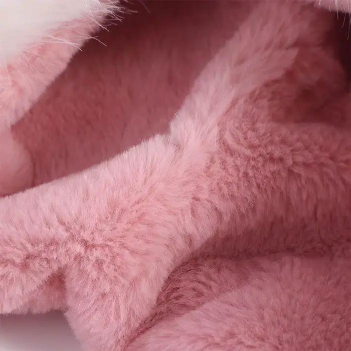 Mode coréenne mignon ours oreille chapeau chaud décontracté fausse fourrure seau