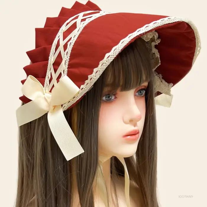 Chapeau Lolita magnifique coiffure de princesse de Style victorien