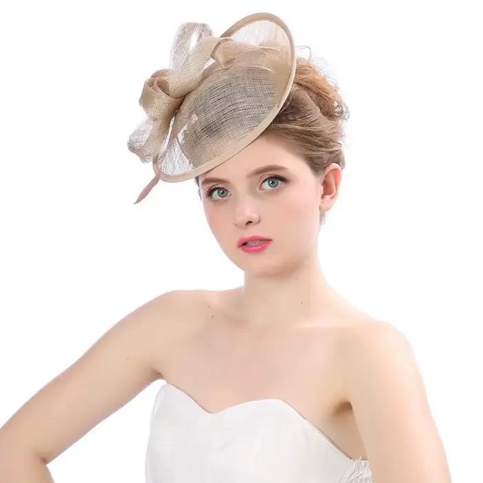 Fascinator-Fedoras en maille de fil élégant pour femmes